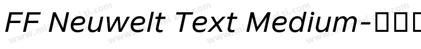 FF Neuwelt Text Medium字体转换